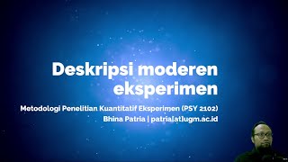 5 Deskripsi modern eksperimen