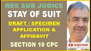 RES SUB-JUDICE I Stay of civil suit I application under section 10 CPC