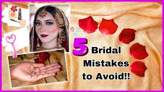 Top 5 Bridal Mistakes You Need to Avoid & Begin A Healthy Lifestyle💄👠💖