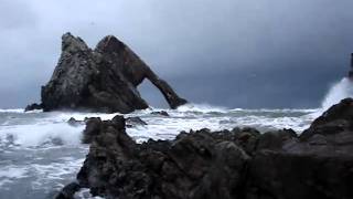 The Bow Fiddle Rock, Portknockie. Banffshire. N.E. Scotland.