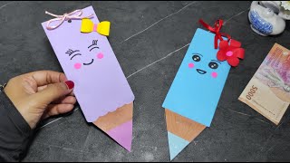 Money Gift Idea - Gift Idea - How To Make Origami Paper Envelope