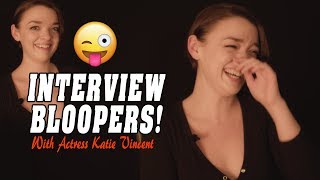 Funny Interview Moments with Actress Katie Vincent - Interview Blooper Reel (Pickings)