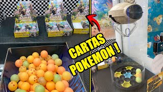 Una MAQUINA DE GARRA en JAPON de CARTAS POKEMON !