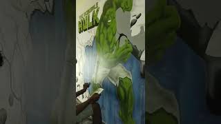 the incredible hulk airbrush painting#shorts