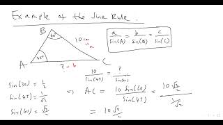 85. AN EXAMPLE OF HOW TO USE THE SINE RULE TO FIND A LENGTH! (A-level Maths, Pure Maths Video 85)