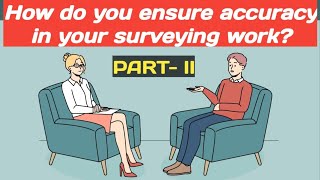 Surveyor Interview Questions and Answers | Part-2 #surveysociety