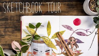 Sketchbook tour dans mon carnet d'aquarelle pas comme les autres.