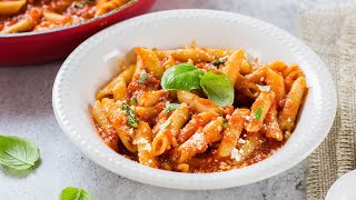 EASY PENNE POMODORO | Ready in 20 minutes!