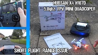 Hubsan X4 H107D 5.8ghz FPV Quadcopter Range Issue