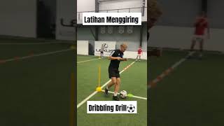 Latihan Menggiring Bola || Training Dribbling Drill ⚽ #trainingfootball