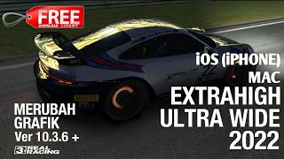 Tutorial TERBARU  | MERUBAH GRAFIK EXTRAHIGH - ULTRAWIDE atau IPhone | REAL RACING 3 versi 10.3.6 +