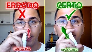 Como fazer LAVAGEM NASAL com SPRAY NASAL