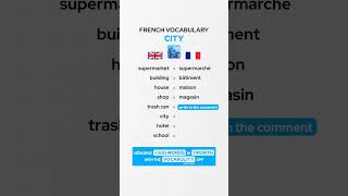 City French Vocabulary 🇫🇷