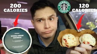 The HEALTHIEST Food Items To Order At Starbucks!!