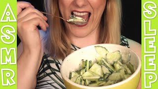 I crunch you to sleep 😴😁 | ASMR Eating Sounds - Cucumber Salad Mukbang