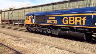 GBRF 66730 arrives at Crewe 16/04/14