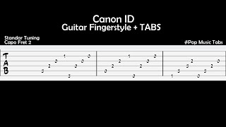 Canon in D Guitar Fingerstyle + TAB | Pop Music Tabs