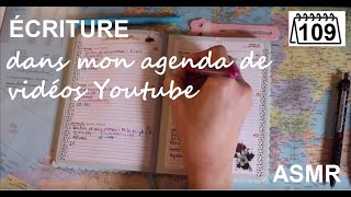 ASMR français - Écriture dans mon agenda/bujo #109