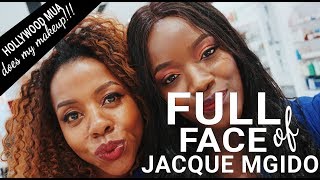 HOLLYWOOD MUA DOES MY MAKEUP! | Full Face of Jacque Mgido Cosmetics (Crystal Olisa)