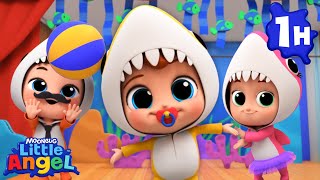 Baby John's Baby Shark Show! |  Little Angel👼| Kids Songs & Nursery Rhymes | Be Brave!