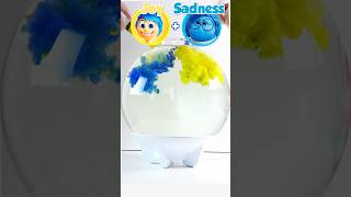 Joy + Sadness = ? Guess the mixed emotions #satisfying #colormixing #insideout2