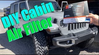 DIY HOW TO CHANGE JEEP JL CABIN AIR FILTER : K&N VF2064