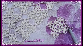 Easy to Crochet Lace Motif for Table cloth 1*