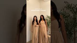 Neutral Bridesmaid Dresses #dressshopping #bridesmaiddress #bridesmaidfashion #wedding #dress