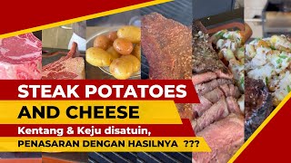 Masak menu restoran Steak Potatoes and Cheese : Steak Kentang dan Keju, gimana ngga BAPER ???