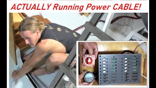 ACTUALLY running POWER cable! 😁 Ep.115 Building my steel sailing yacht