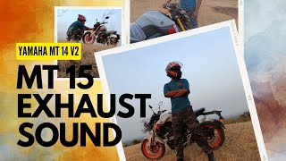 Yamaha MT 15 Exhaust sound😘 | Kafi smooth hai | #mt15#mtloversstatus #exhuastsound #modification