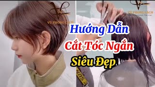 Cắt Tóc Ngắn Siêu Đẹp,Đăng Ký Kênh( Học Nghề Tóc )Để Xem Nhiều Video Hơn #HocNgheToc