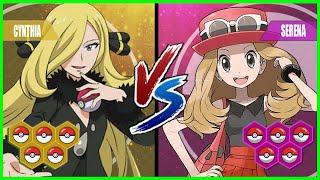 Pokemon Battle Pedia: Cynthia Vs Serena