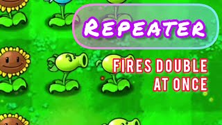 Repeater Fires Double At Once | Plant vs. Zombie | Level 1.9