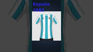 Evolucion De La Camiseta De Argentina En Los Mundiales #shorts