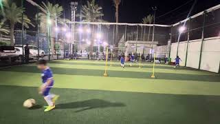 Dribbling with Change of direction - football academy