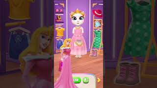 Disney's Aurora Makeover - My Talking Angela2 #shorts #cosplay