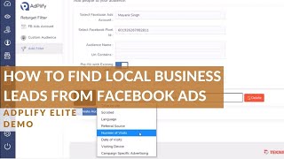 How To Find Local Business Leads From Facebook Ads - Adplify Elite Demo