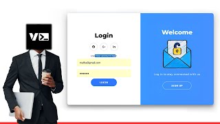 Animated Login Form in HTML & CSS 🐳 #Login #responsive_web_design #CSS #HTML #Coding