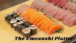 1.) The Umezushi Sushi Platter; Our Sushi made Your Way