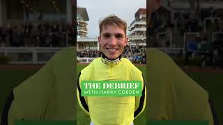 The debrief with Harry Cobden 🏇 Champion Jockey at Cheltenham after a winner, ￼Burdett Road #horses