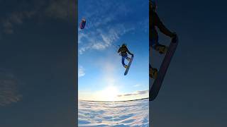 Солнечный сноукайтинг #кайт #snowkite #сноукайтинг #kiting