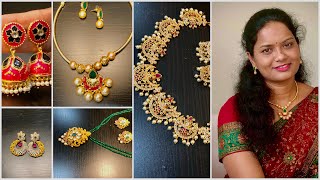 My latest imitation Jewellery collection Part-2 | 1gm gold Jewelry haul