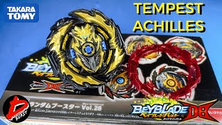 Black & Gold Tempest Achilles Random Booster Vol.28 | Unboxing & Battle | ベイブレードバースト