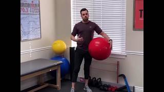 Wall Ball Isometric Squat | The Runer's Fix | Salt Lake City Utah Sport Chiropractic & Running Rehab