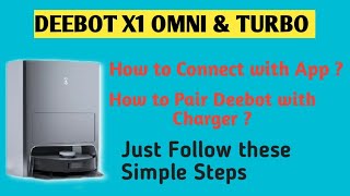 How to Connect DEEBOT OMNI X1  with Mobile App & How to Pair DEEBOT OMNI with Charger