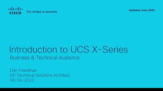 Introduction to UCS X Series