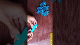 Diy wall hanging|Paper flower wall hanging|Home decor ideas|Paper craft|#shorts #ytshorts