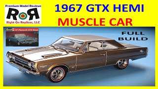 1967 Plymouth GTX Hemi 1:25 Scale Revell 7359  -Full Kit Build & Review.