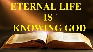 ETERNAL LIFE IS KNOWING GOD, NOT KNOWING ABOUT GOD. PREPARE FOR THE VENGREANCE OF AN ANGRY GOD!